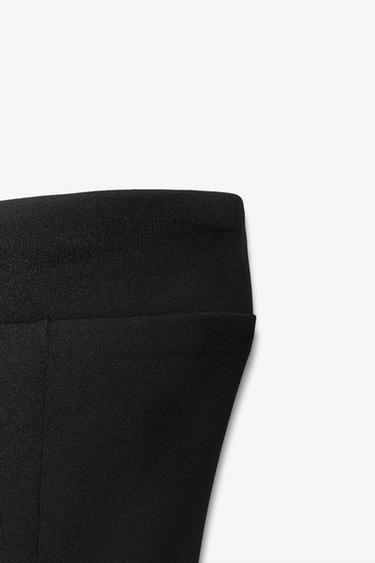 VESTIDO PALABRA DE HONOR COMBINADO - Negro de Zara