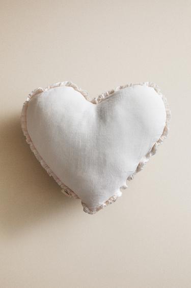 COUSSIN ENFANT CŒUR - Rose pastel de Zara