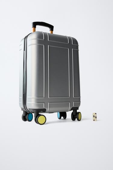 MULTICOLOURED TRAVEL SUITCASE - Grey by Zara - Image 7