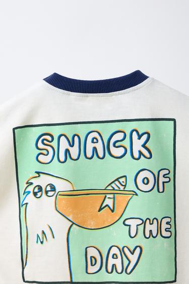 PELICAN PRINT T-SHIRT - Mid-ecru by Zara - Image 3