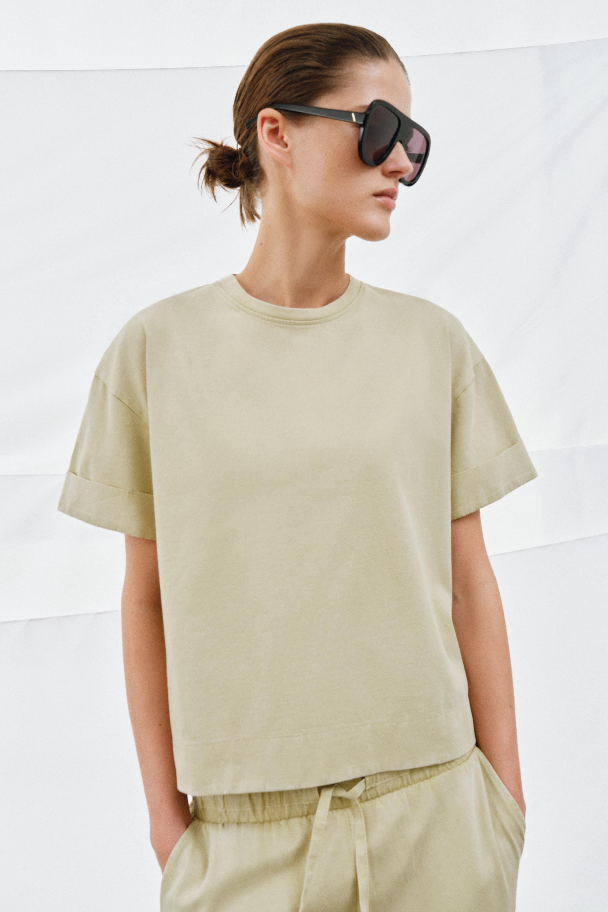 HEAVY COTTON KISA KOLLU T-SHIRT - Görsel 2