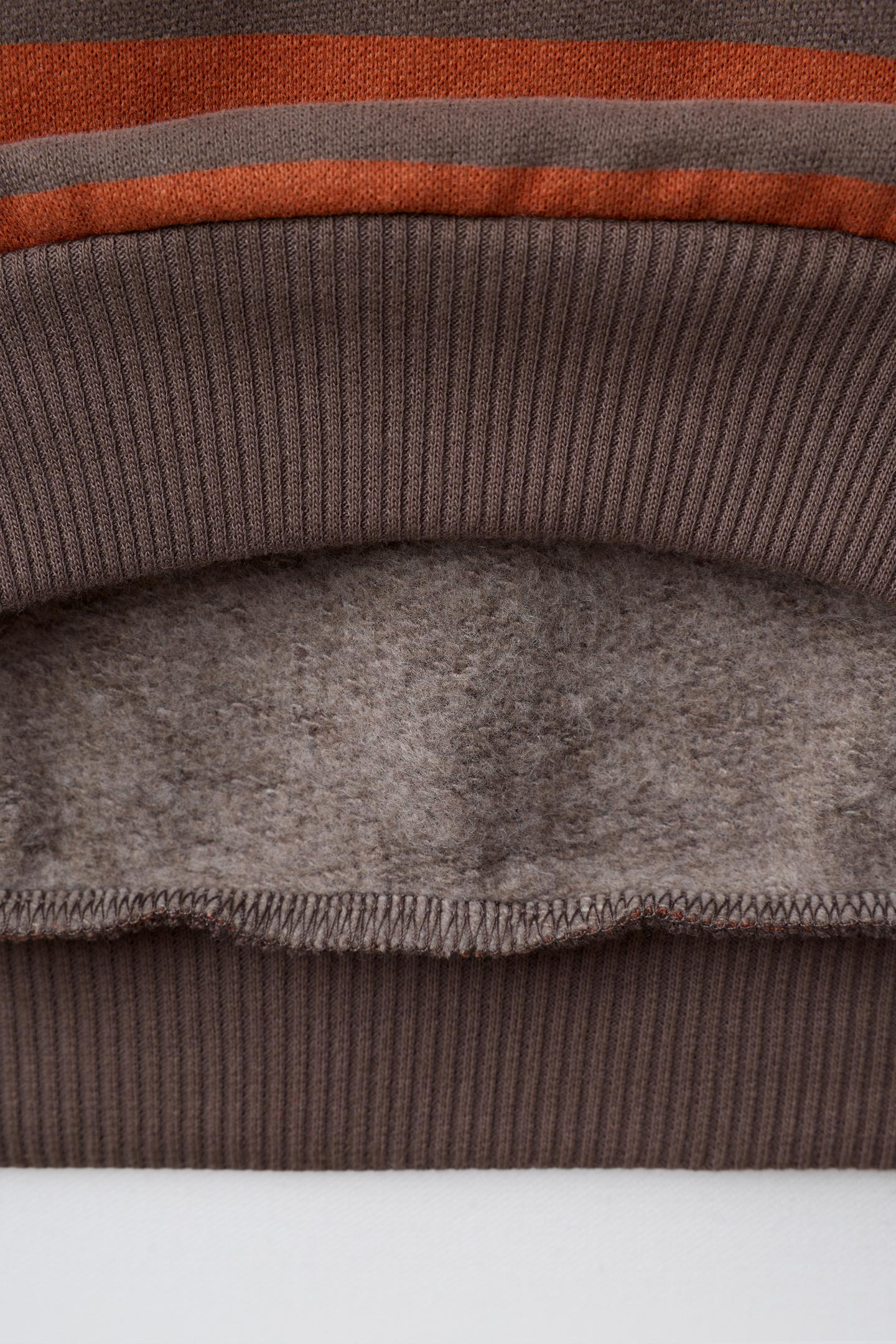 Детская толстовка Zara Pippi Longstocking Striped Sweatshirt © Astrid Lindgren Company, цвет: Коричневый / Экрю — фото 4