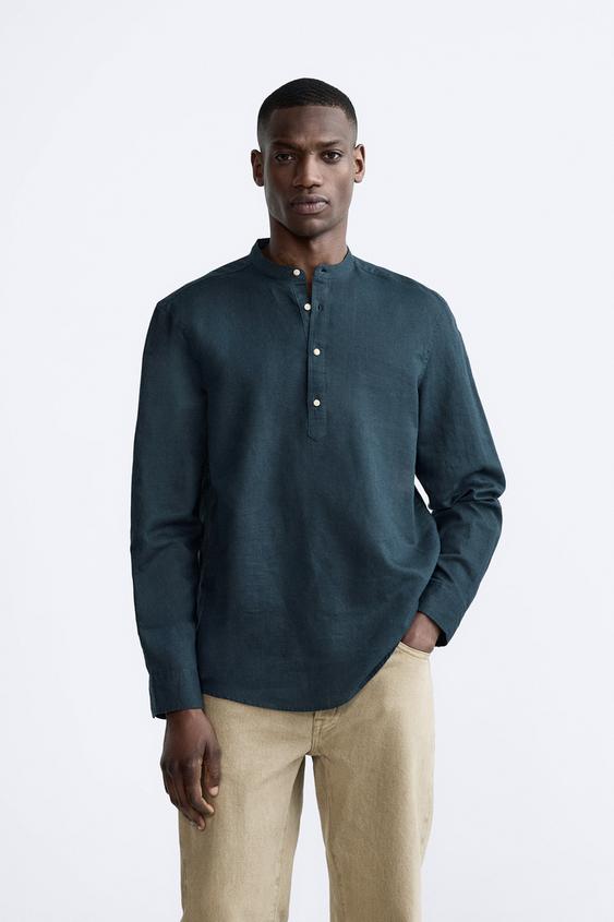 Cotton Collar Neck Zara Man Printed Shirts at Rs 400/piece in