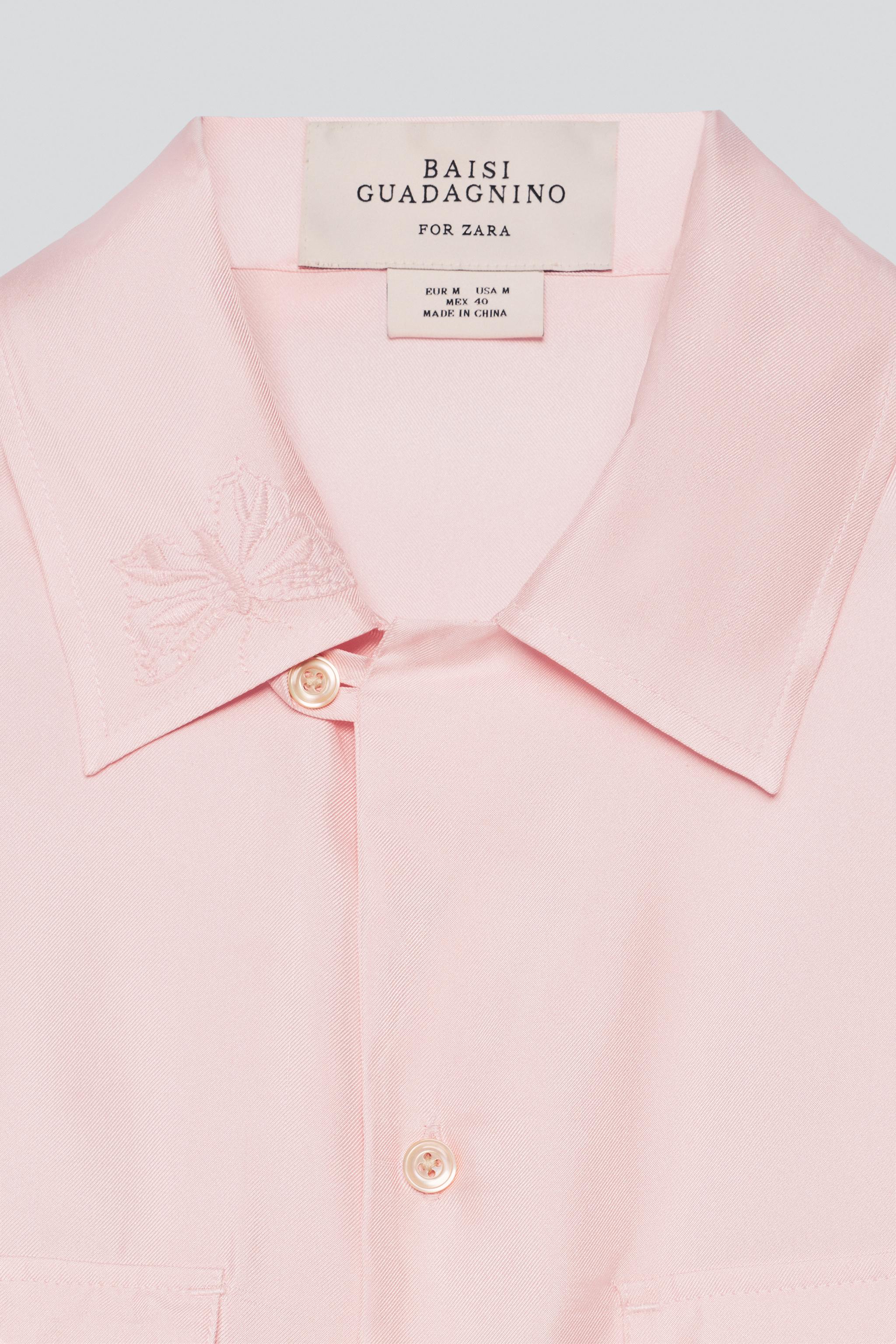 CHEMISE 100% SOIE POCHES