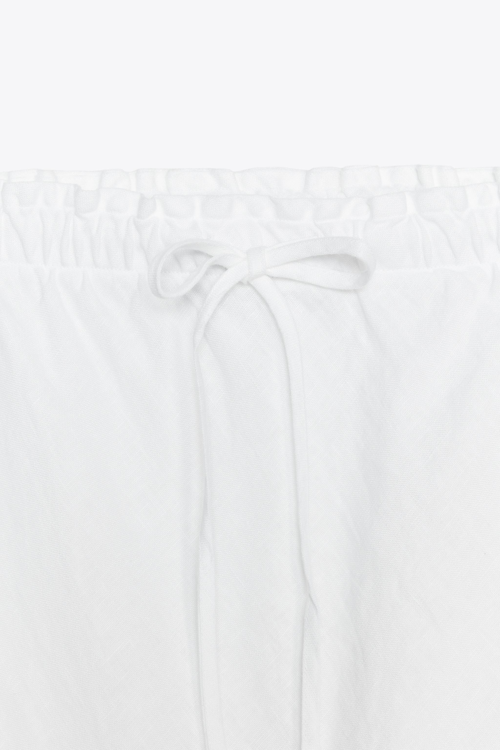 ZW COLLECTION 100% LINEN MIDI SKIRT