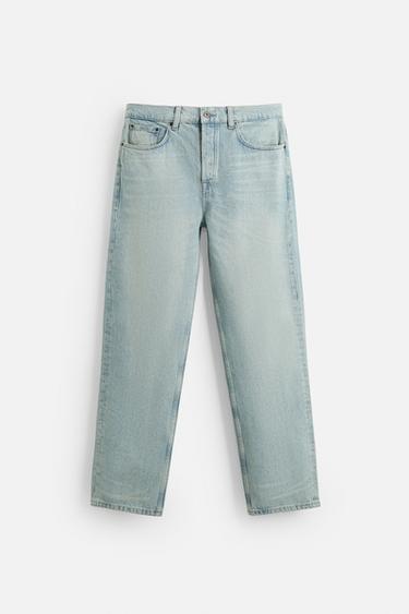 STRAIGHT FIT ANKLE JEANS - Mid-blue by Zara - Image 7