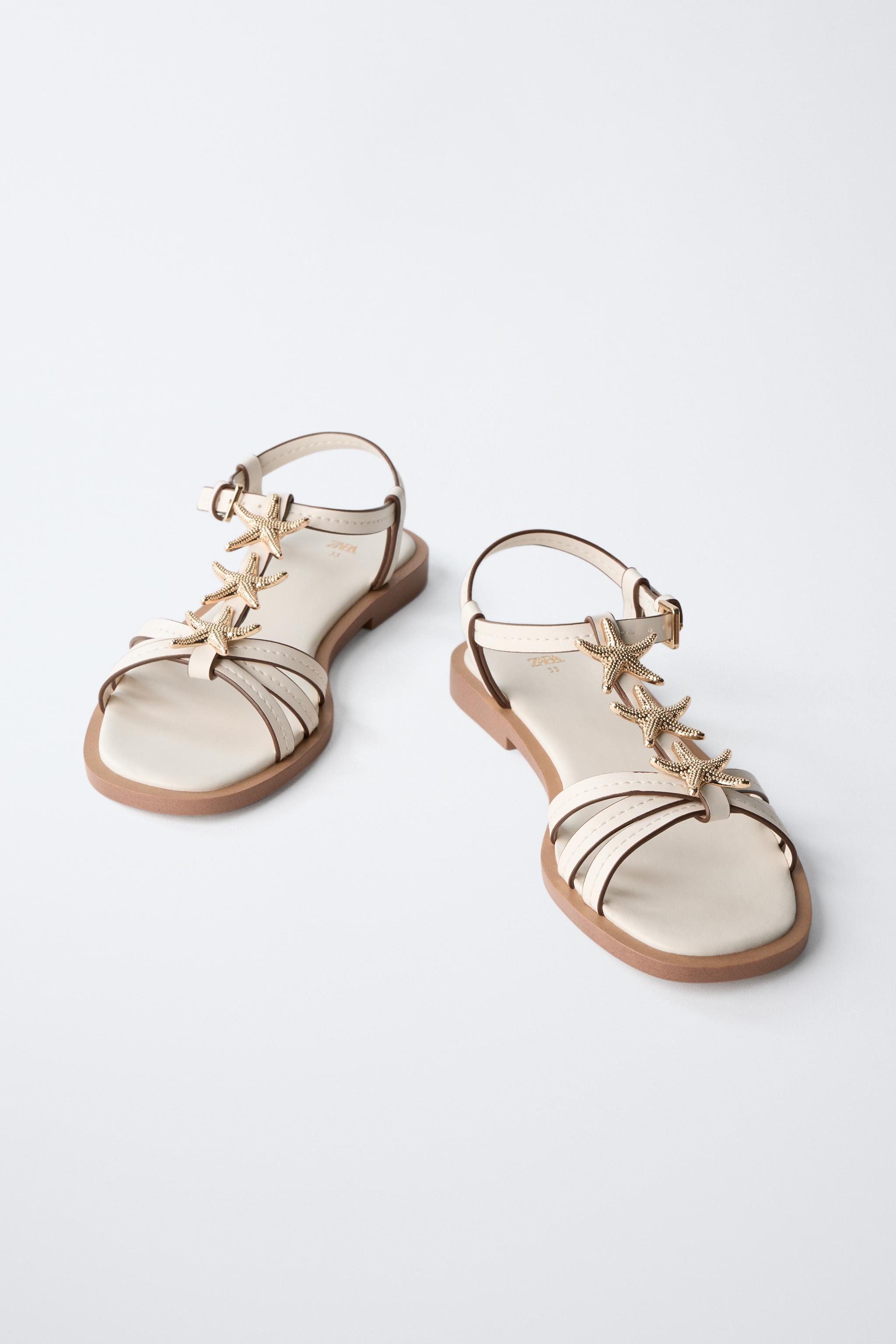STAR SANDALS Ecru White ZARA Australia