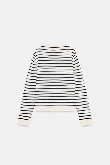 STRIPED KNIT CARDIGAN - striped by Zara - Image 5