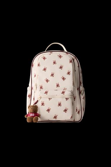 TEDDY BEAR SCHOOL BACKPACK - Ecru White by Zara - Image 0