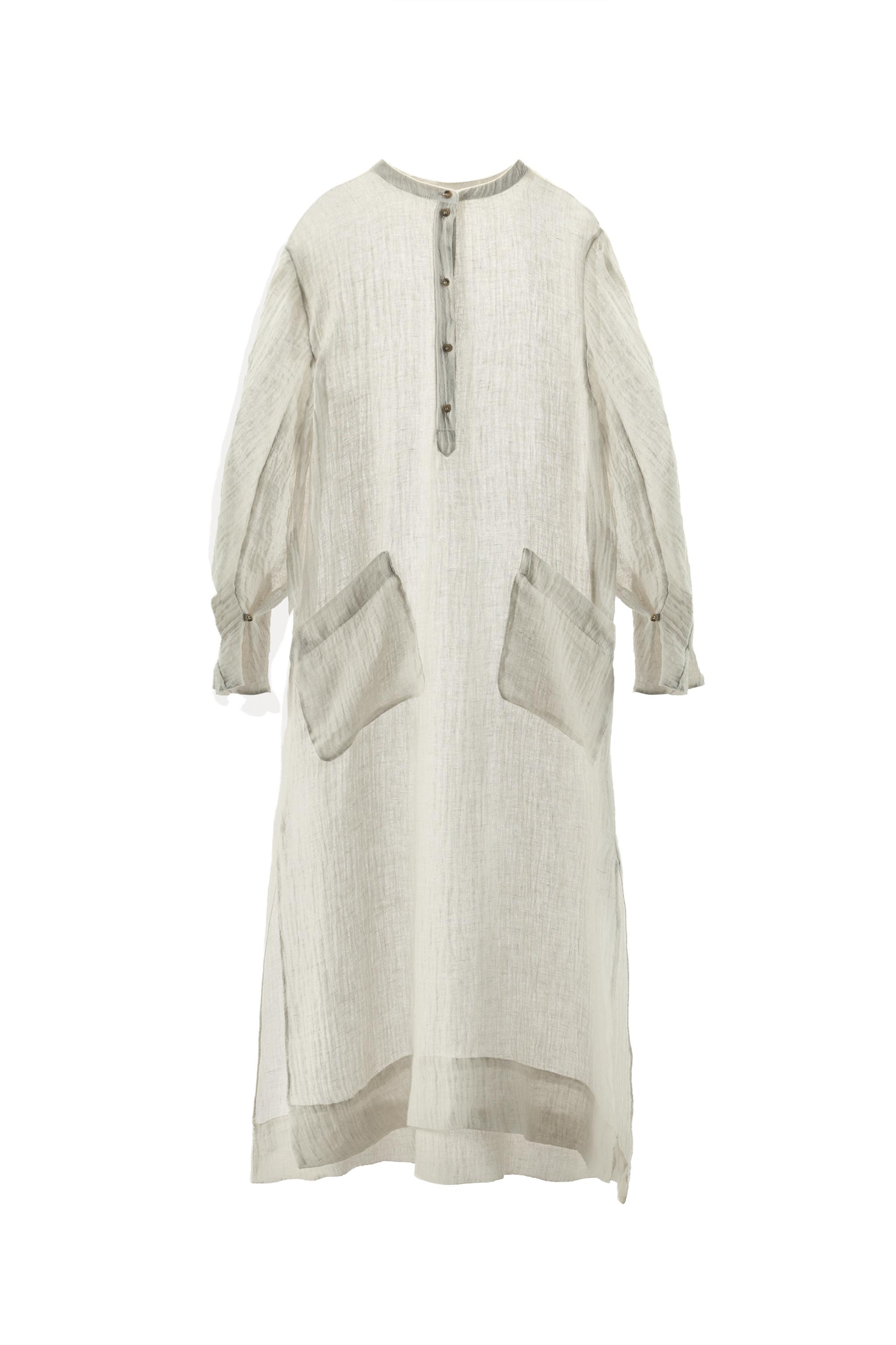 100% LINEN TUNIC DRESS