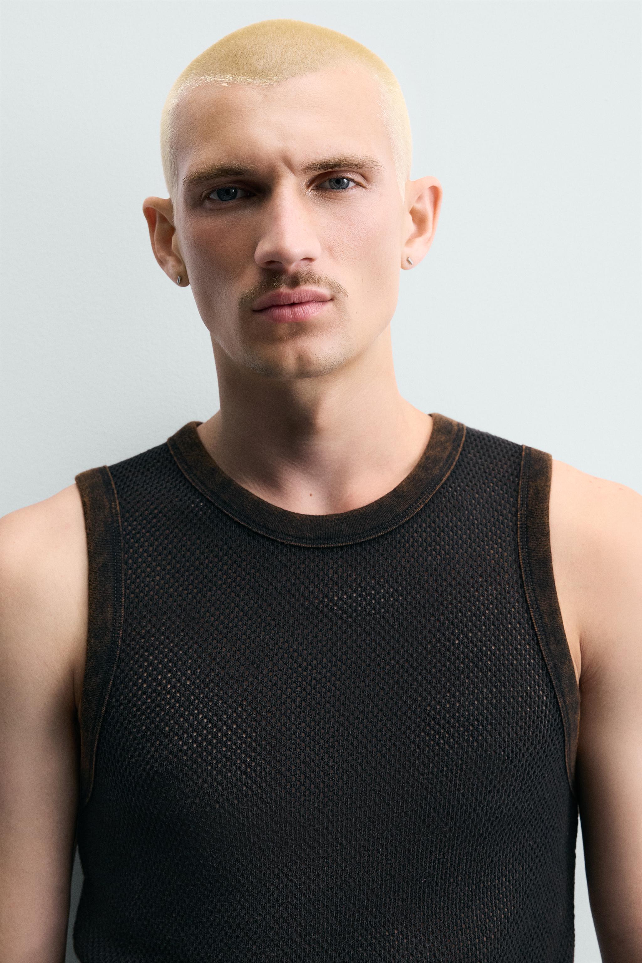 OPEN-KNIT TANK TOP