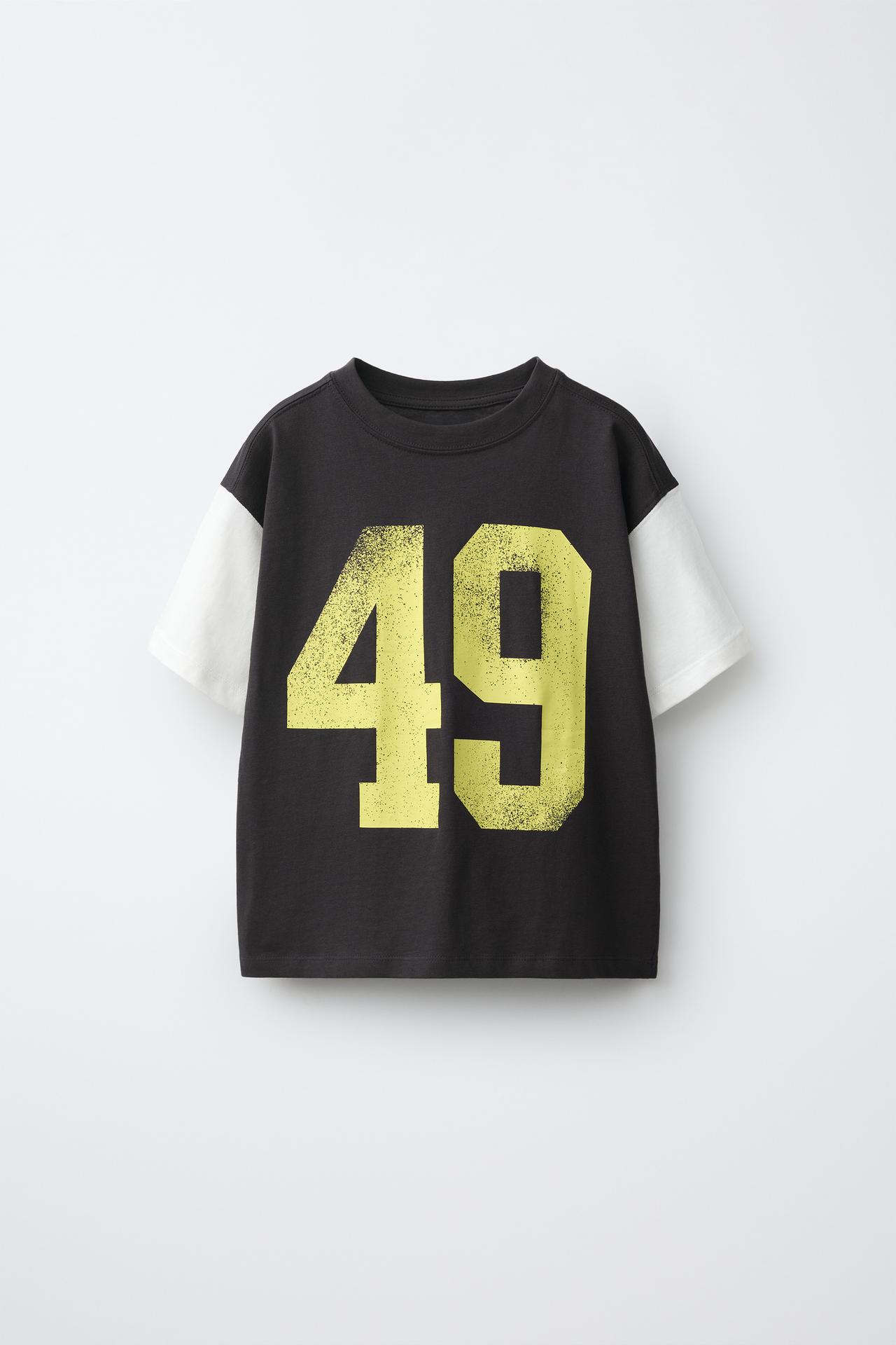 TEXT PRINT T-SHIRT — Dark anthracite