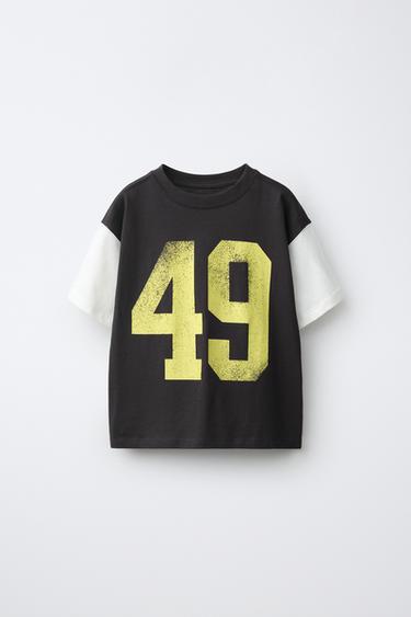 TEXT PRINT T-SHIRT — Dark anthracite 1