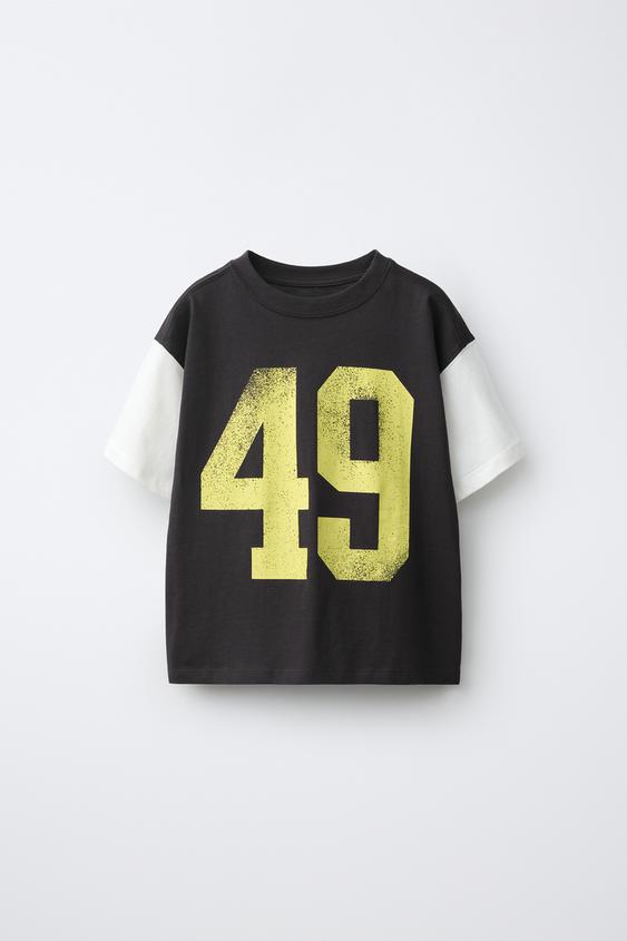 SLOGAN PRINT T-SHIRT - Dark anthracite by Zara - Image 0