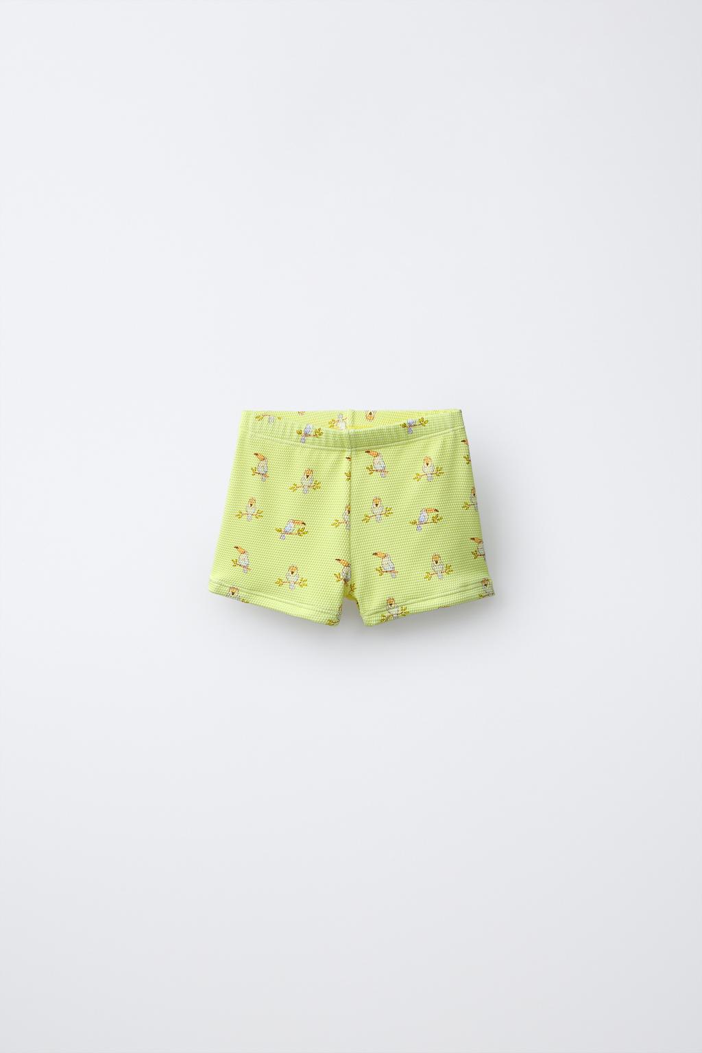 1-6 YEARS/ TOUCAN PRINT BOXER SWIMSUIT