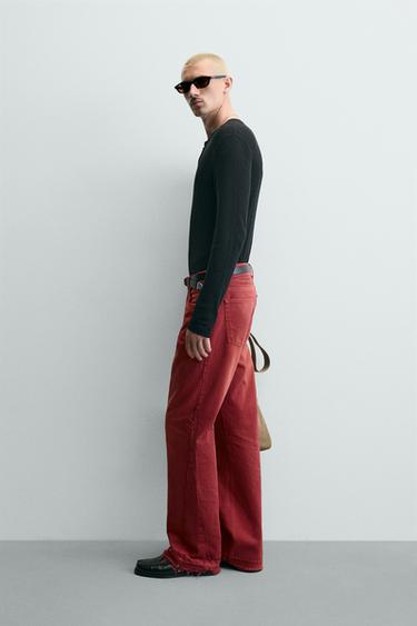 JEAN FLARE FIT - Rouge de Zara - Image 3