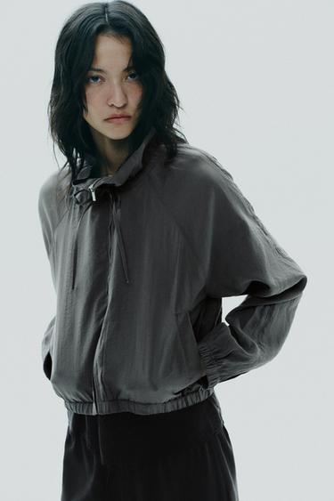 VESTE SWEAT - Bleu chiné de Zara - Image 2