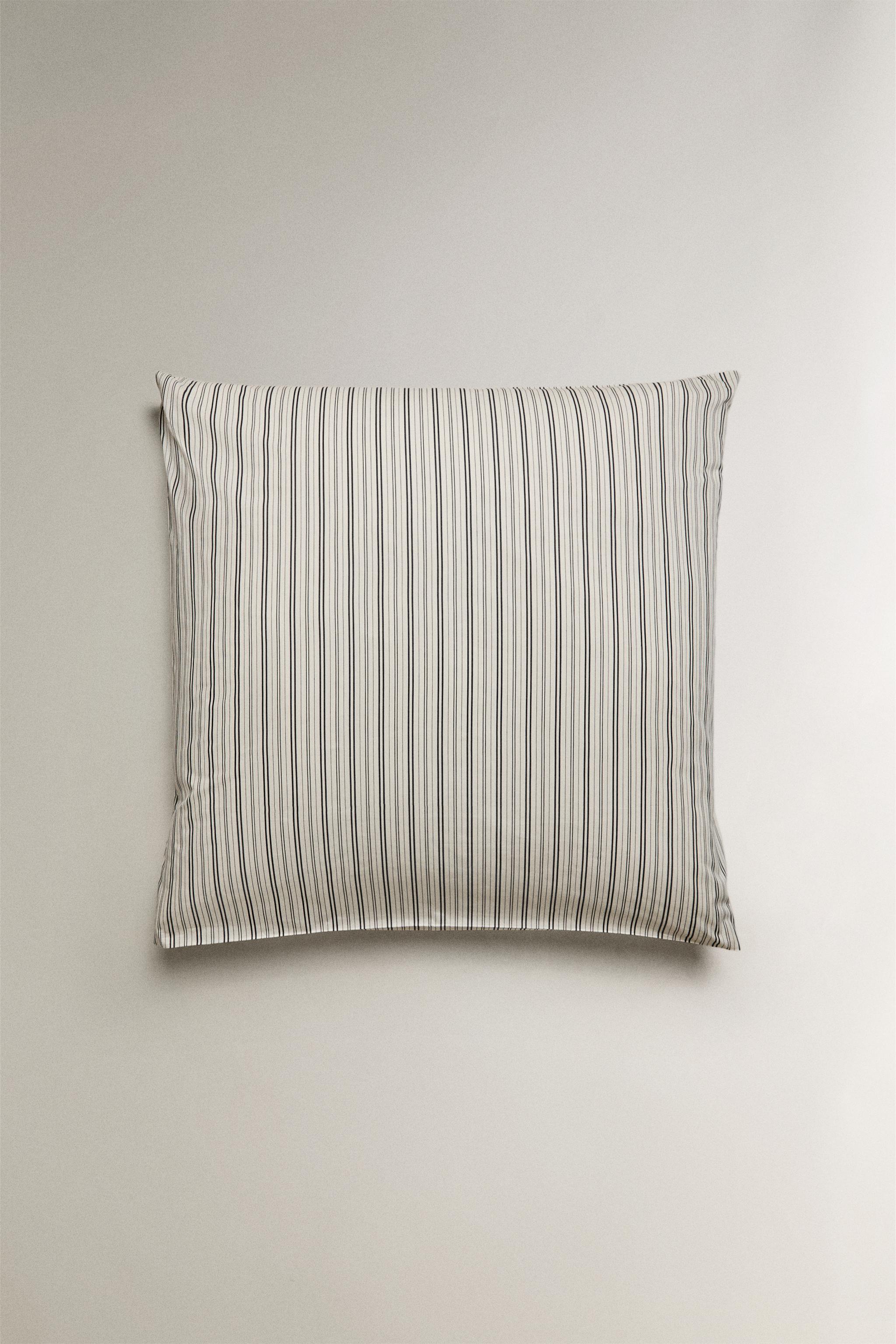 HOUSSE DE COUETTE PERCALE RAYURES
