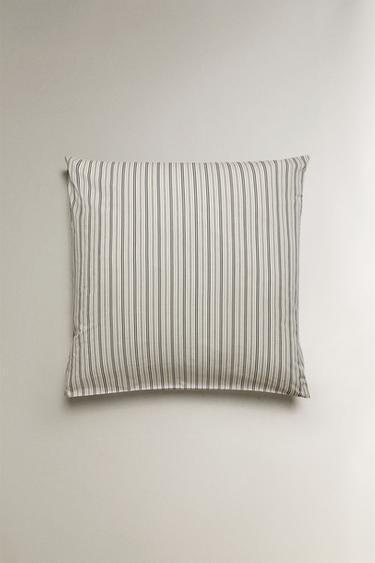 STRIPED PERCALE PILLOWCASE — MIDNIGHT BLUE 2