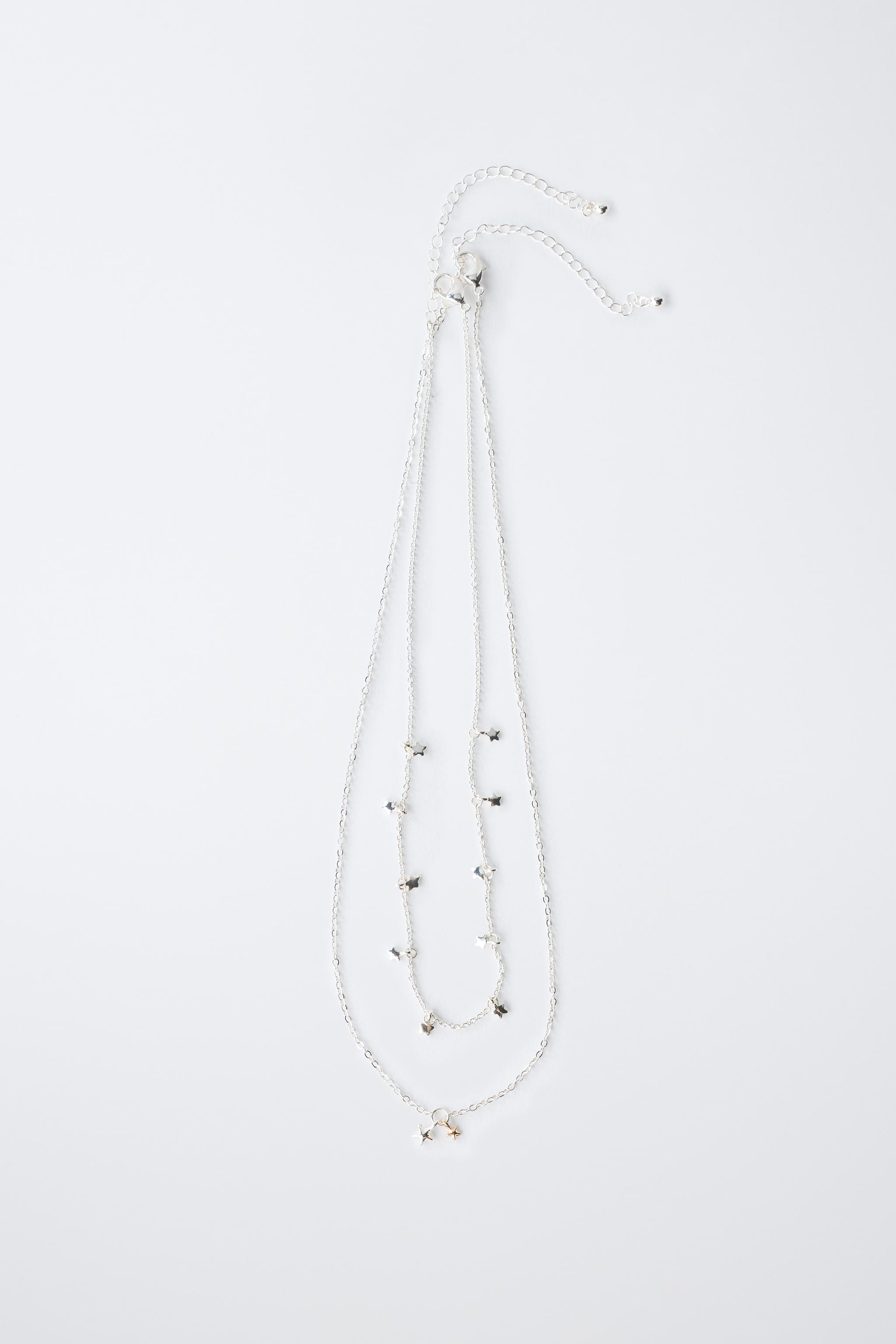 Детские аксессуары Zara PACK OF TWO STAR NECKLACES — фото 4
