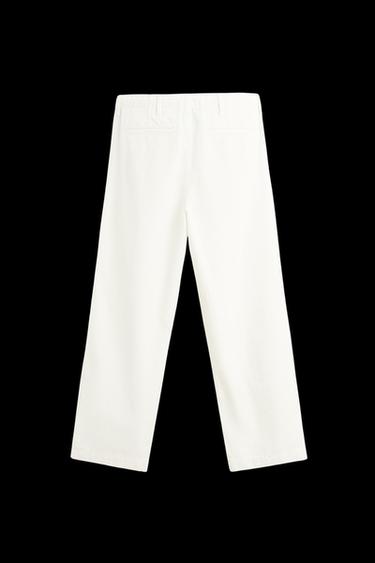 CHINOHOSE MIT FISCHGRÄTENMUSTER - Steingrau von Zara