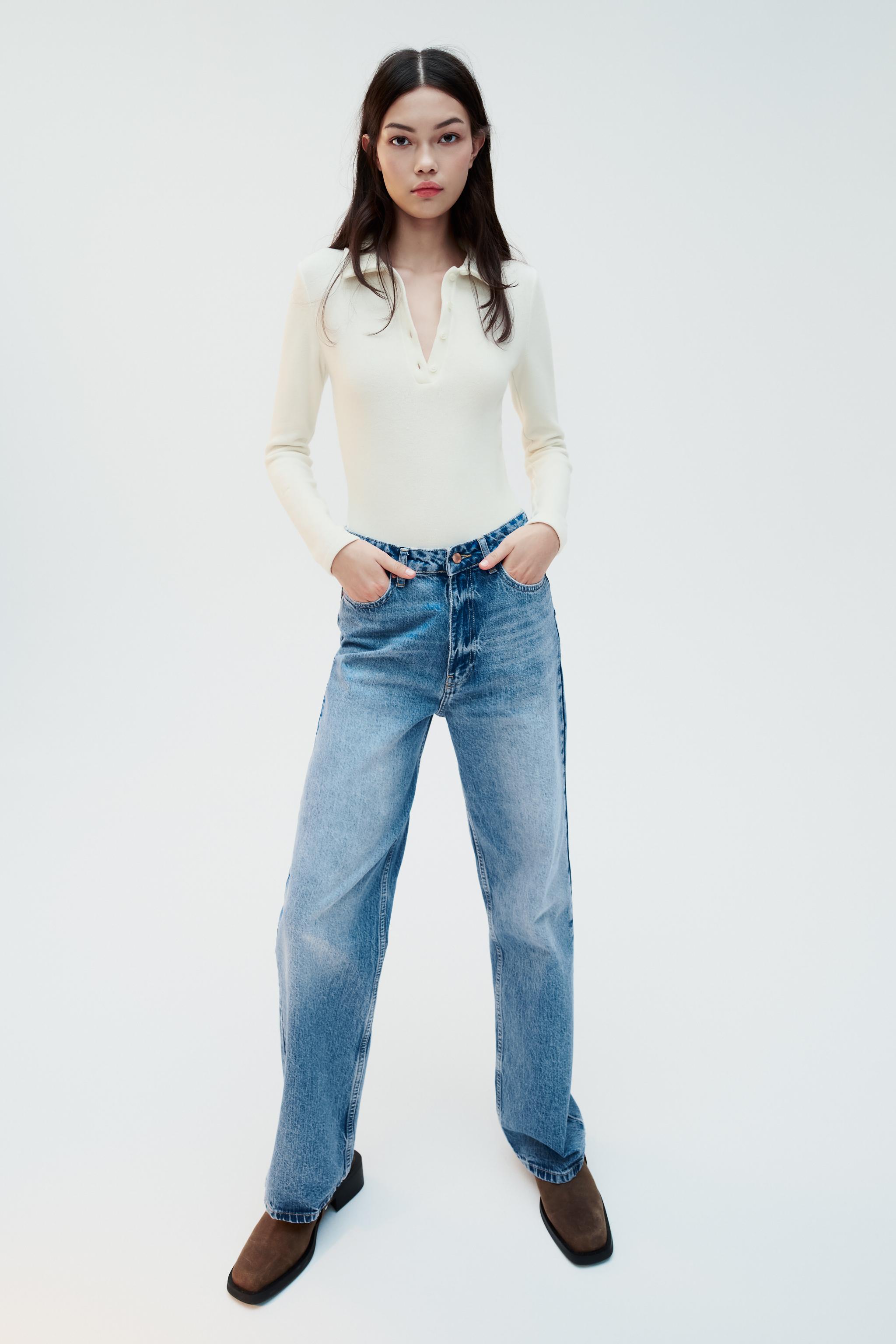 Jeans boyfriend rotos online zara