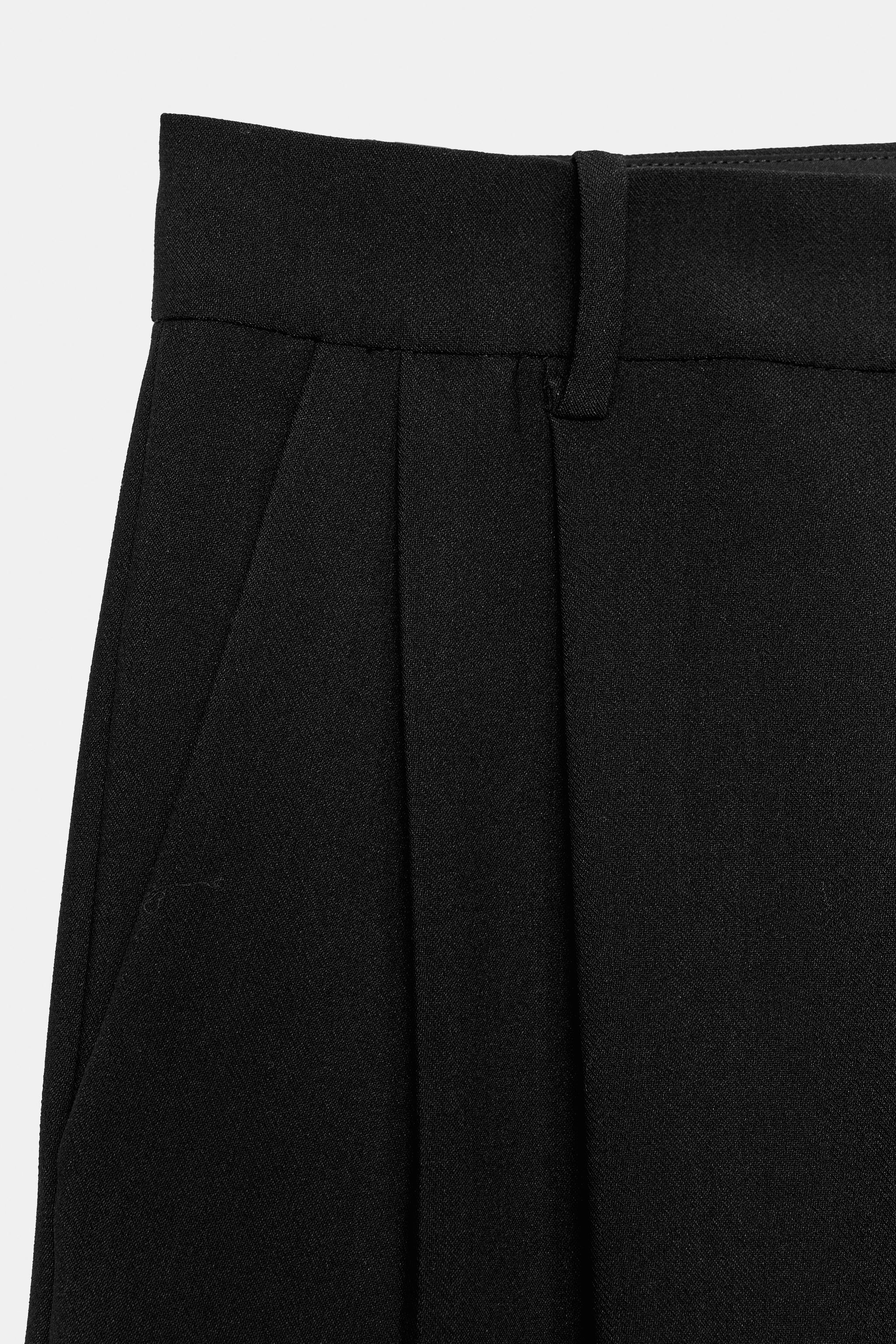 ZW COLLECTION STRIPED HIGH-RISE PLEATED PANTS