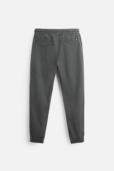 FADED JOGGER WAIST TROUSERS - Dark grey by Zara - Image 6