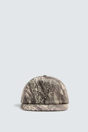 ABSTRACT PRINT CAP - Brown by Zara - Image 1