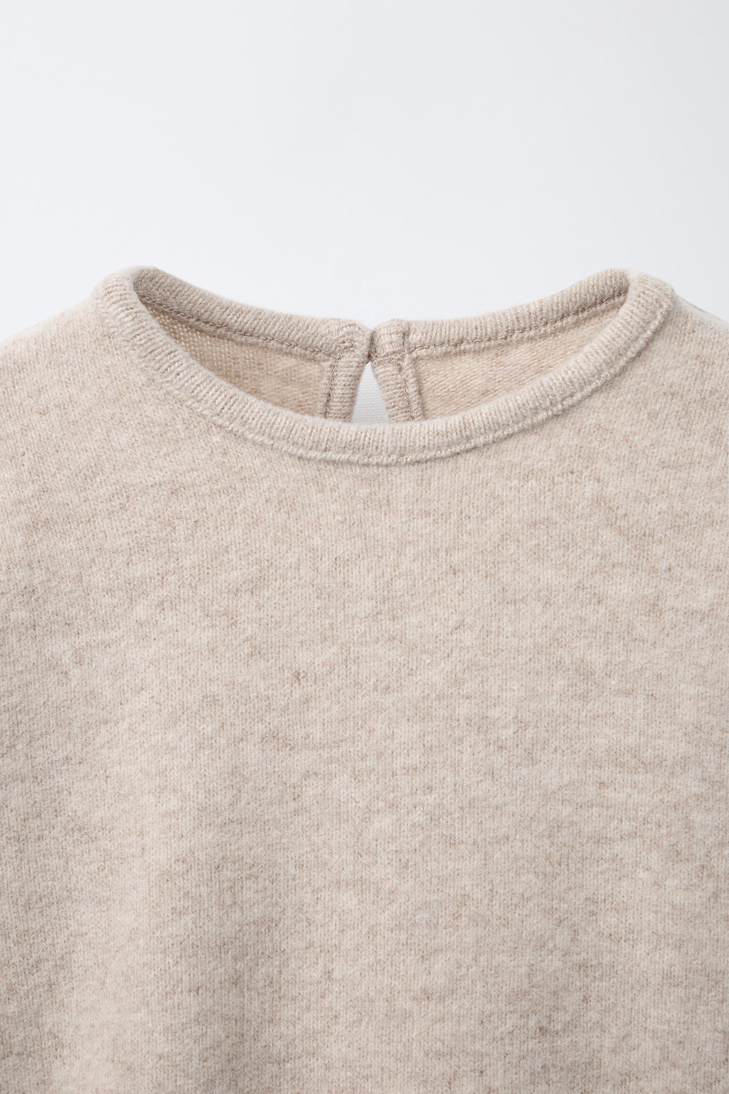 Детская футболка Zara Soft Touch Plain, цвет: Бежевый — фото 4