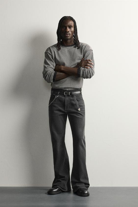 FLARE FIT JEANS - Charcoal by Zara - Image 0