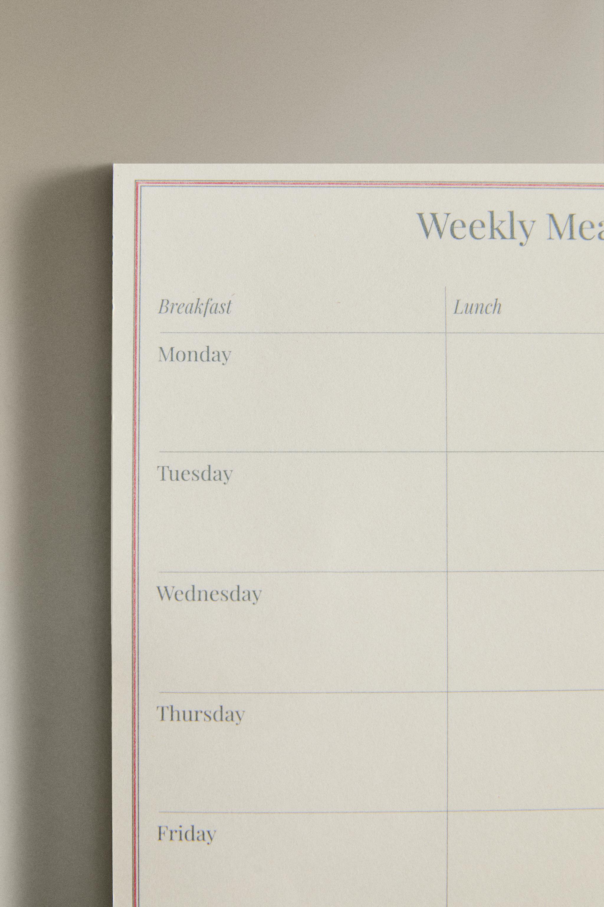 WEEKLY PLANNER MAGNET (45 SHEETS)