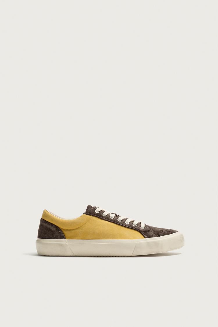 ZAPATILLA COMBINADA PIEL