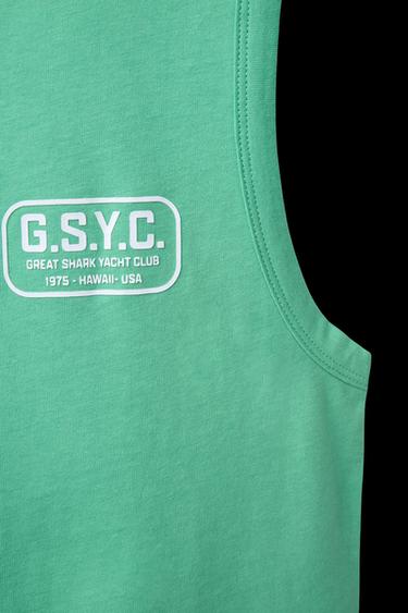 LOGO SLEEVELESS T-SHIRT - Green by Zara