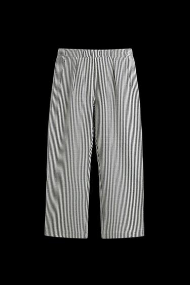 RELAXED-FIT-SEERSUCKER-HOSE - Cremefarben / Marineblau von Zara - Bild 0