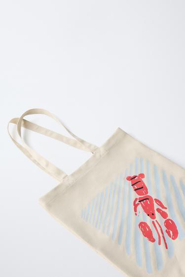 SAC SHOPPER HOMARD - Blanc écru de Zara - Image 2