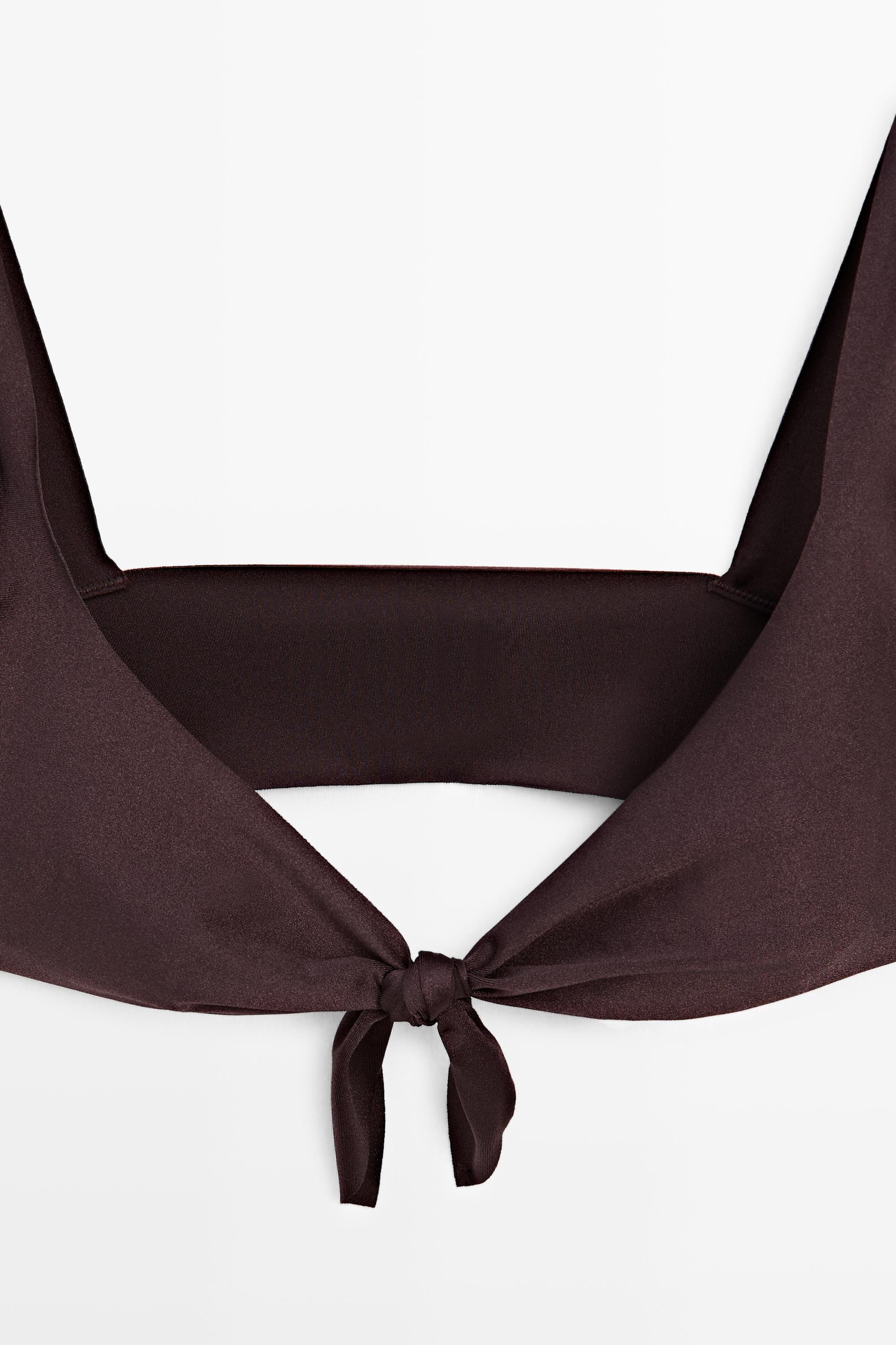 Haut de bikini brillant