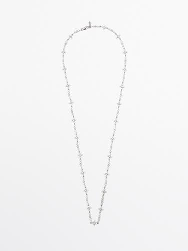 Zara Rhinestone chandelier pendant - Silver