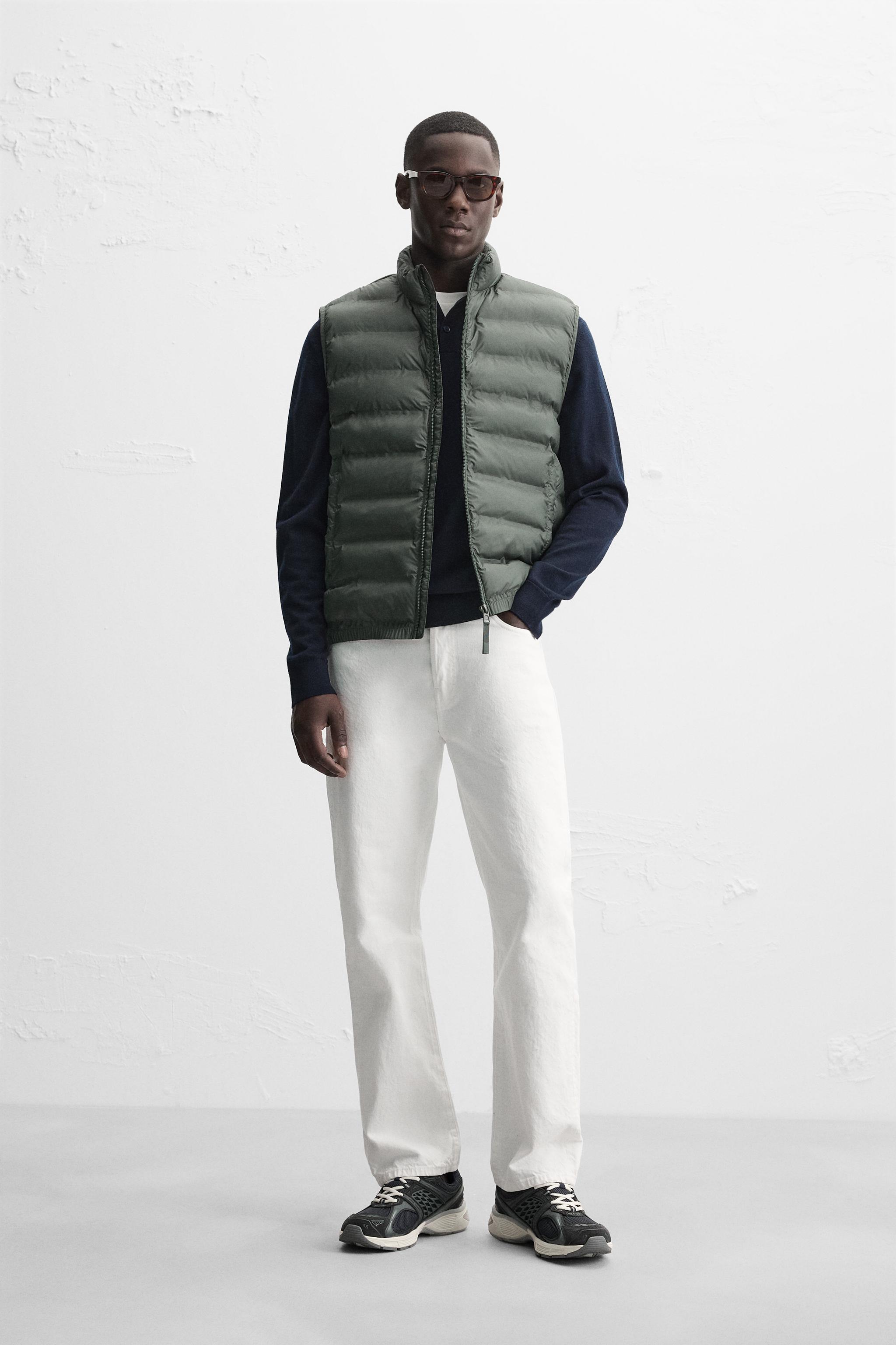 Lightweight Puffer Puffer Weste Zara WATER-REPELLENT LIGHTWEIGHT