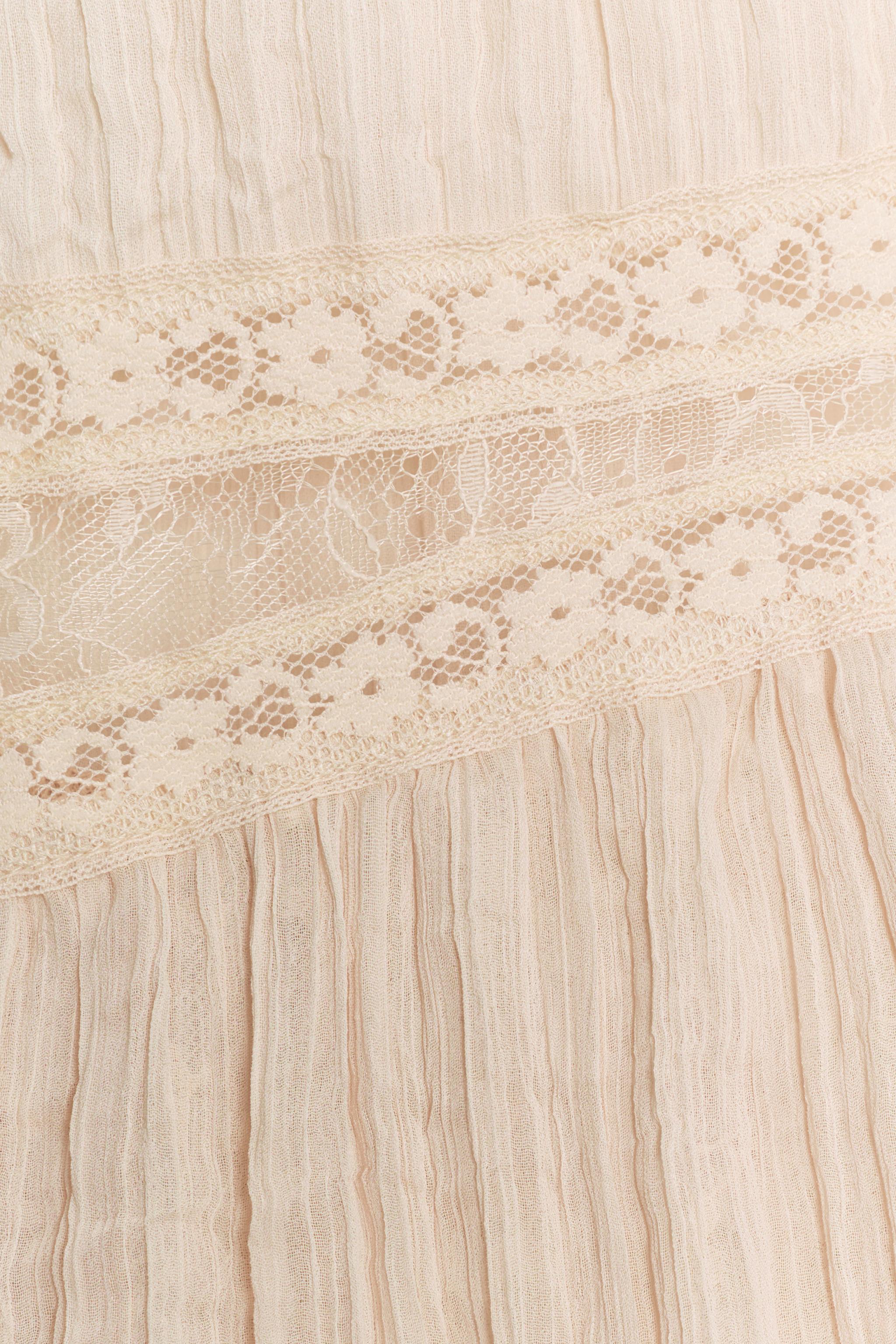 Женские топы Zara COMBINATION LACE TOP — фото 8