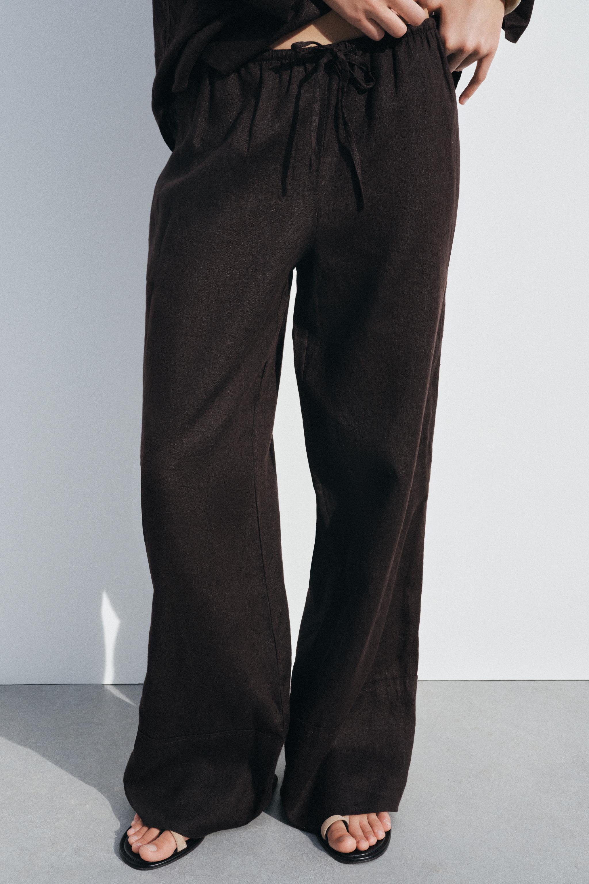 レディースブラウンパンツ | ZARA 日本