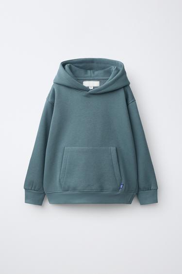 Zara PLAIN HOODIE - Duck blue - Image 0