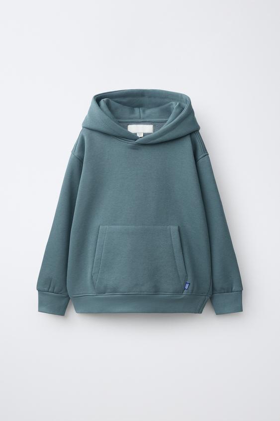 PLAIN HOODIE - Duck blue de Zara - Imagen 0