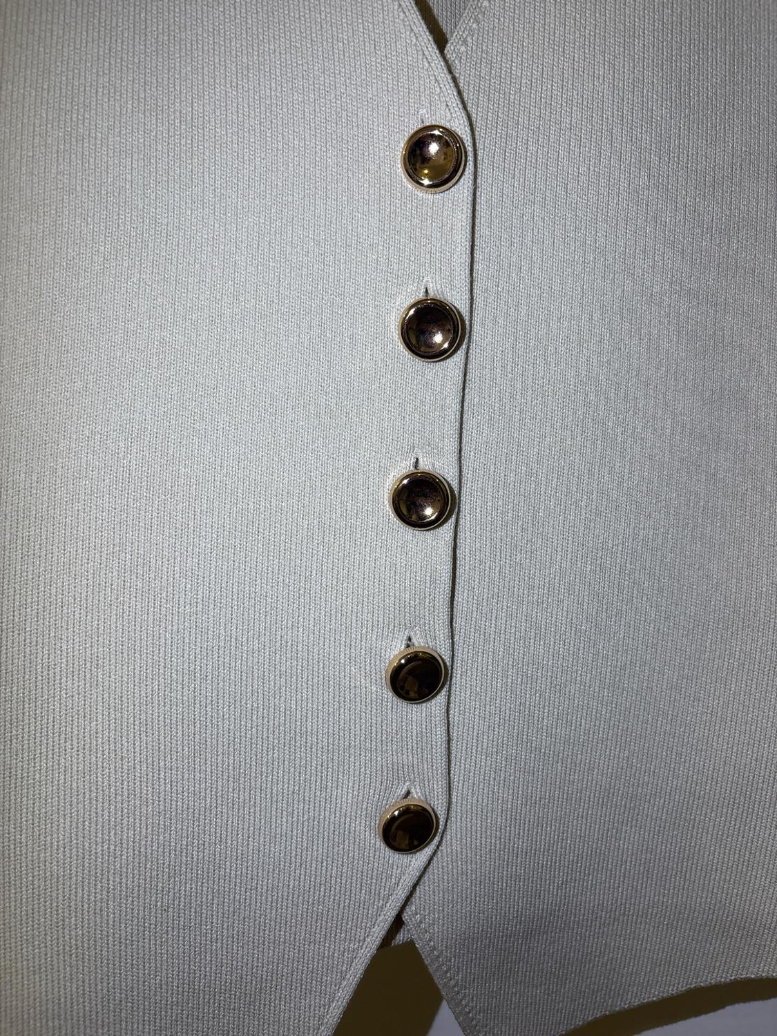 PLAIN KNIT WAISTCOAT TOP - Image 4