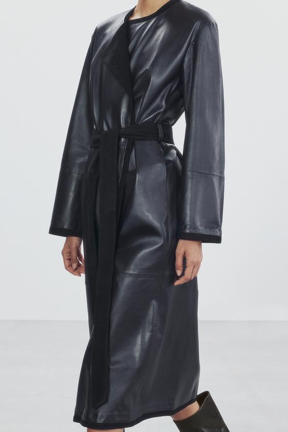 BOTTINES À talons EN CUIR - Marron de Zara - Image 1