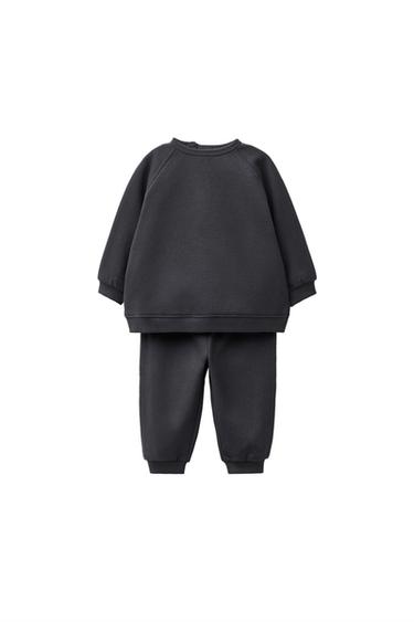 BASIC SWEATSHIRT AND JOGGER TROUSERS SET - Temno svinčena od Zare