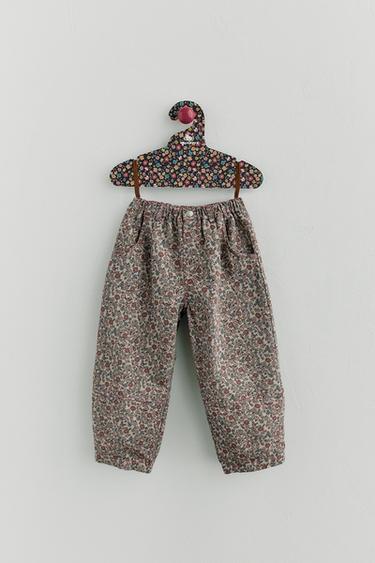 FLORAL BAGGY TROUSERS - Multicoloured by Zara