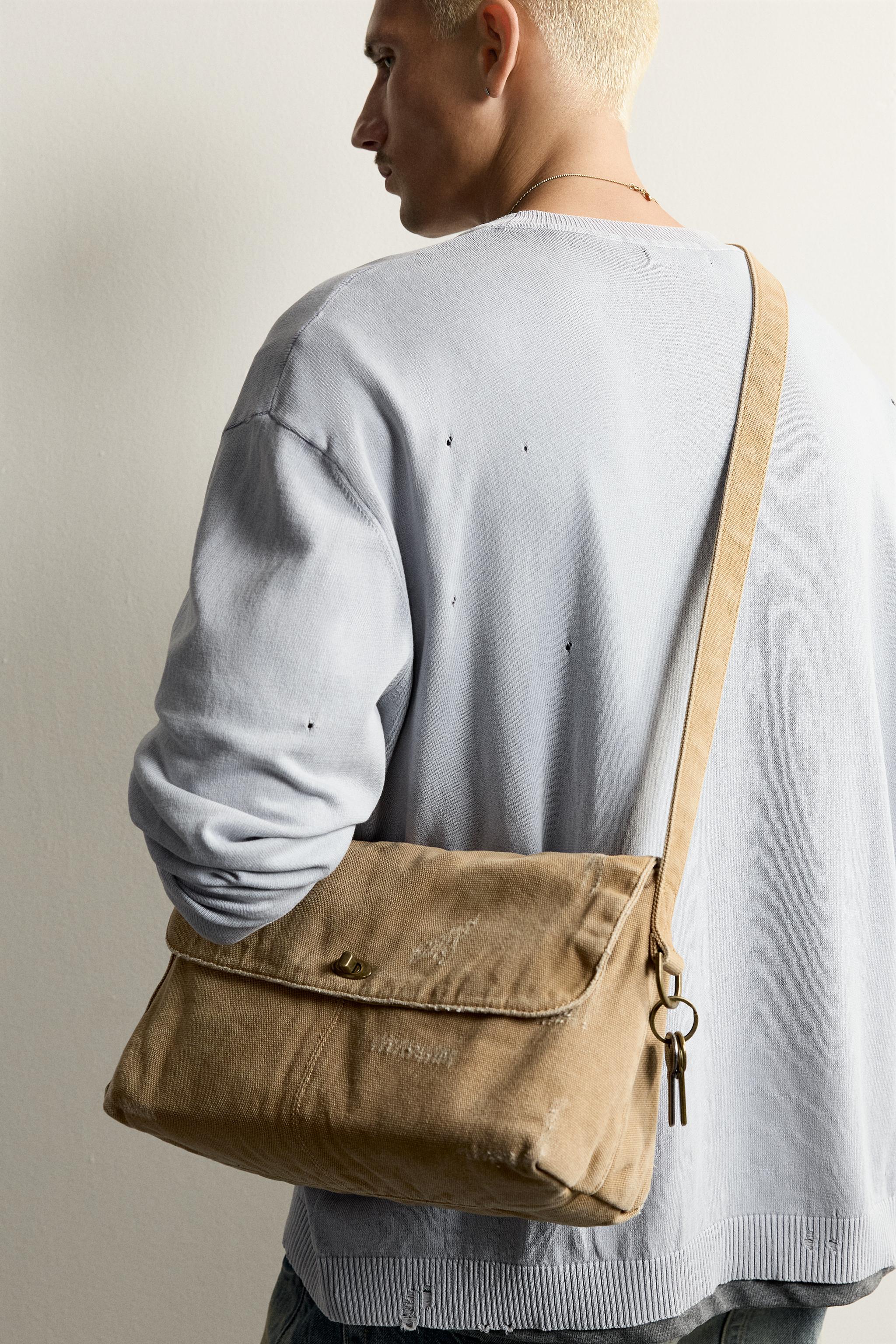 バック ファブリック製クロスボディバッグ - きつね色 | ZARA Japan / 日本