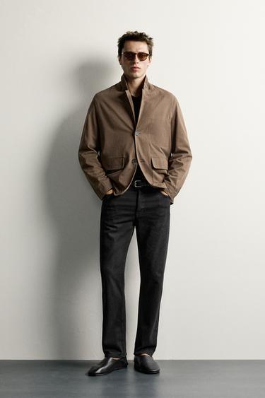 REGULAR FIT JEANS - Black by Zara