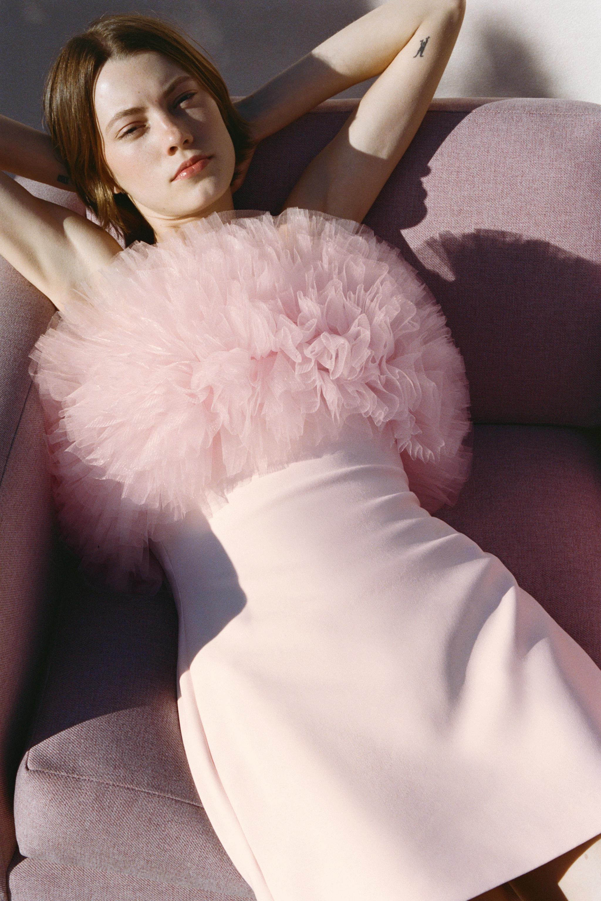 Robe Courte Robe En Tulle Zara Robe Tulle A Pois Zara LC WAIKIKI